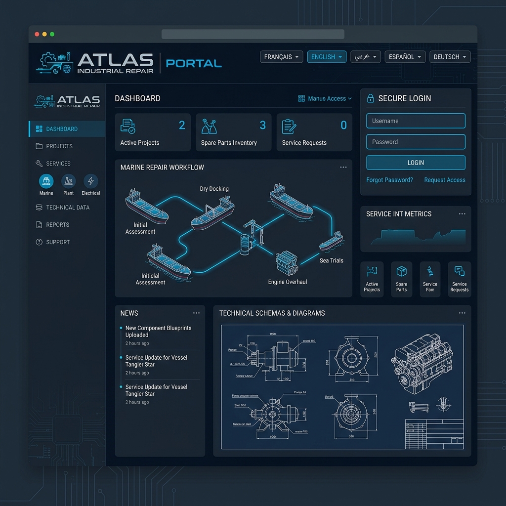 Alisnad Industrial Portal — Showcase