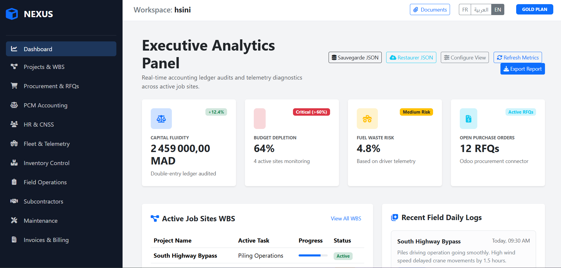 Nexus Construct CRM — Screenshot 3